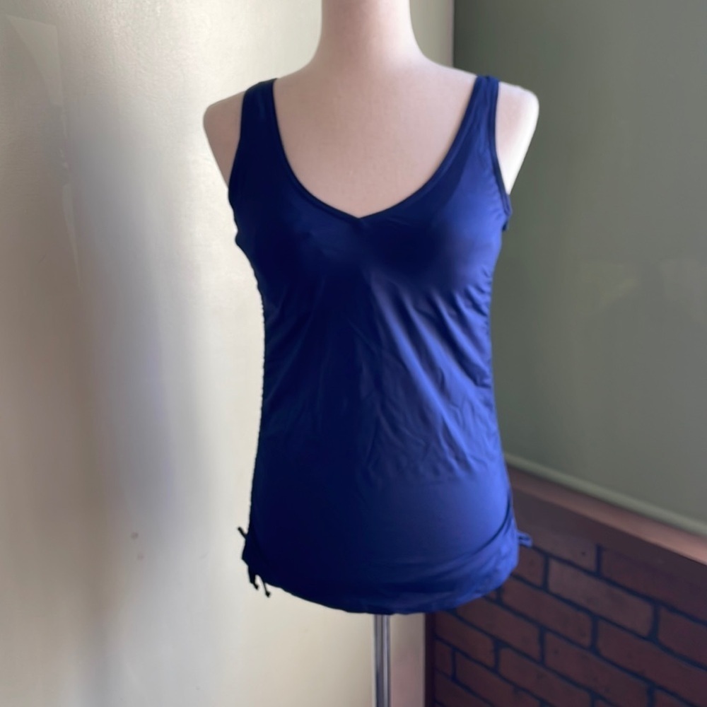6 Lands End Tankini Swim Top E04 6571